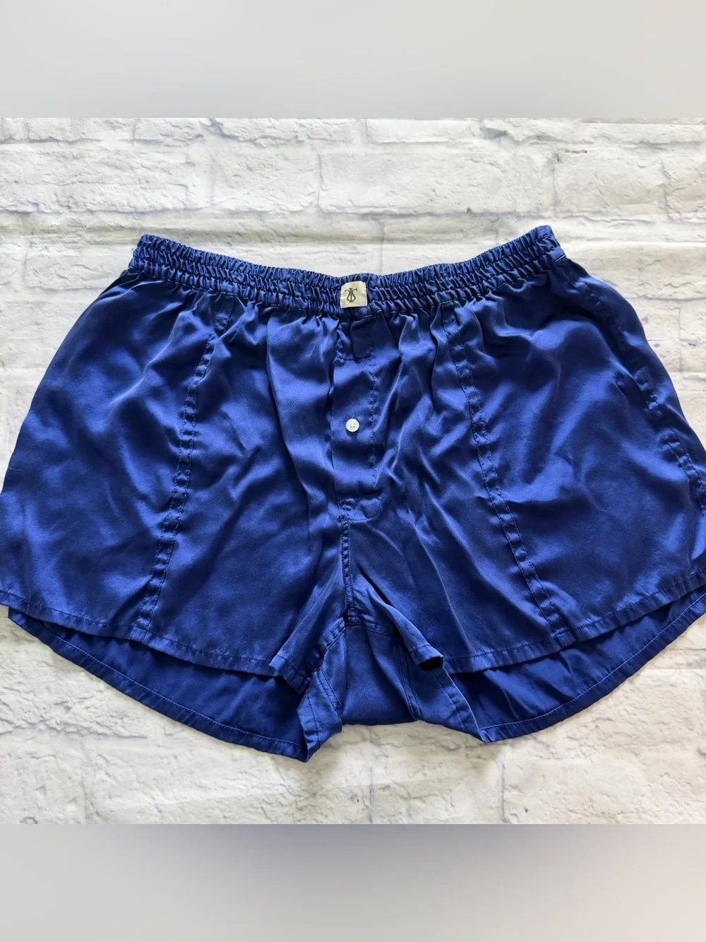 LILYSILK Mulberry Silk Boxer Shorts L | Cobalt Blue